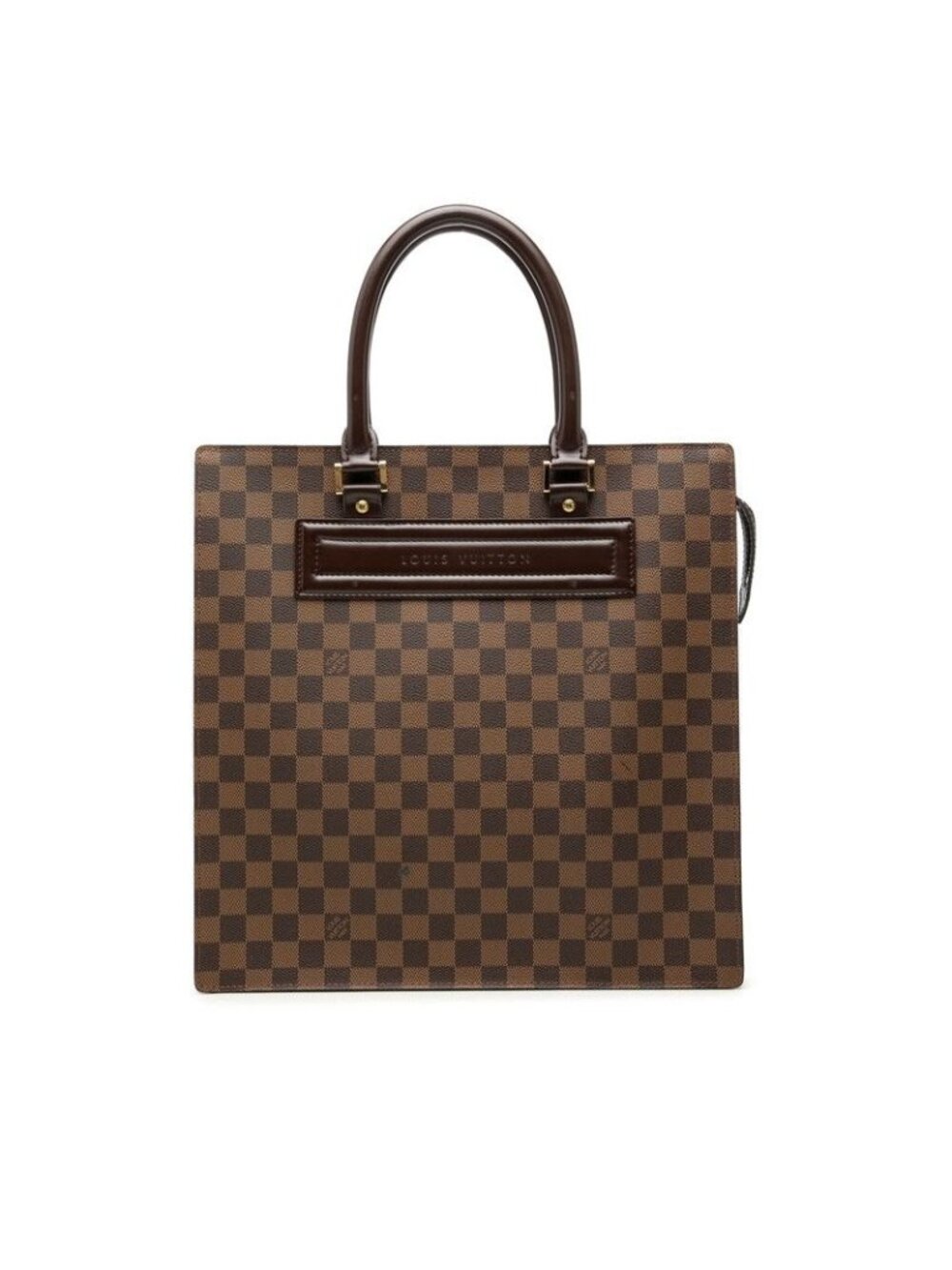 Louis Vuitton Damier Vevarnish GM Tote Bag Brown Leather